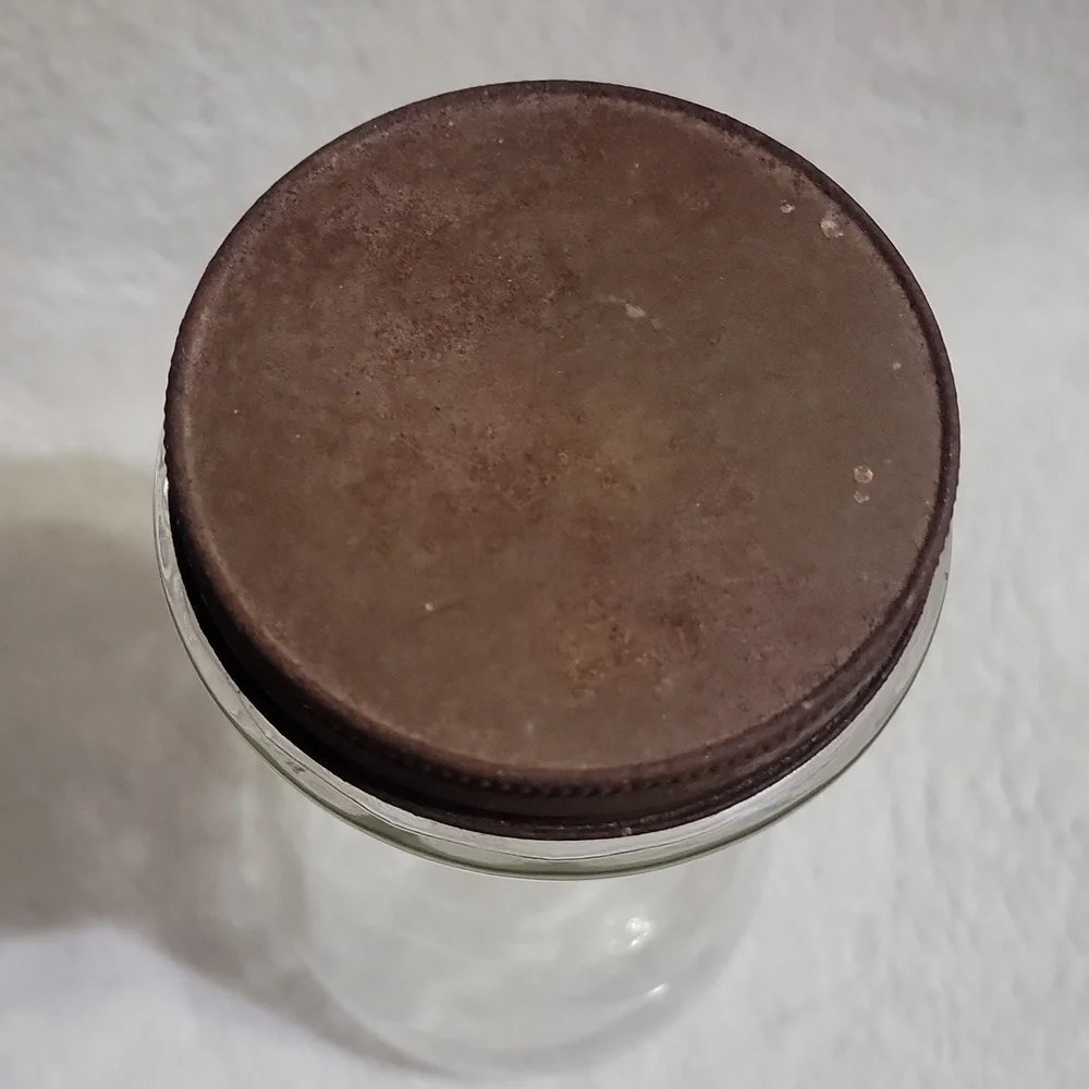 Vintage glass jar